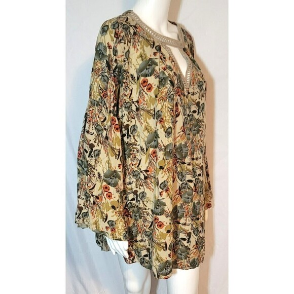 Umgee Mini Dress/Tunic Crochet Trimmed Neck - Size S - Picture 2 of 15